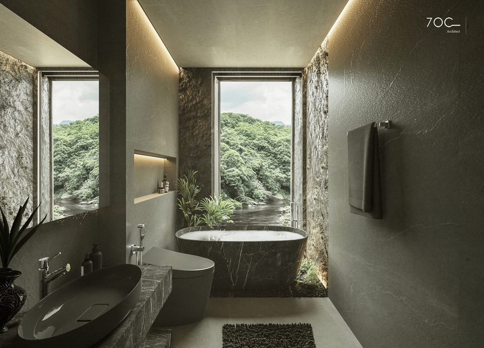 รับออกแบบ 3d perspective บ้านโมเดิร์น ตกแต่งภายในสวยหรู