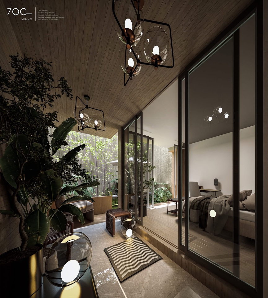 รับออกแบบบ้าน3D perspective โมเดลบ้าน3มิติสวย