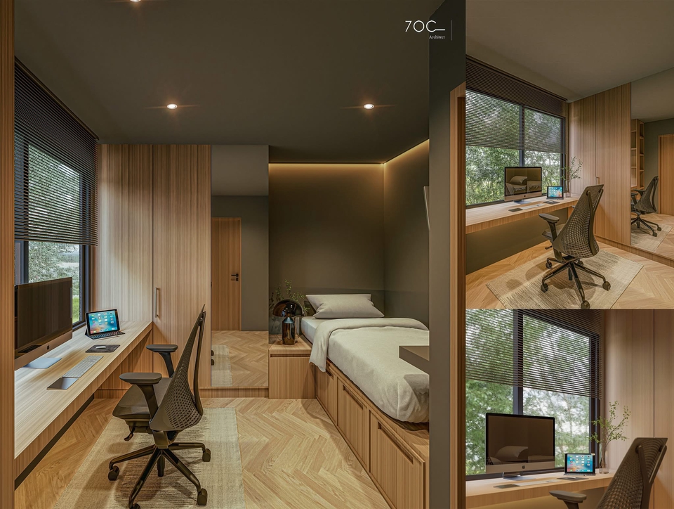 ออกแบบ perspective 3D โมเดลบ้านสวย ราคาถูก