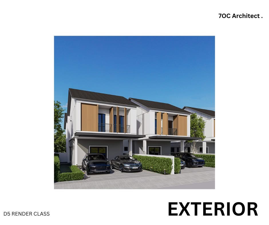 ออกแบบบ้าน3มิติ perspective รับเรนเดอร์ ภาพ3Dโมเดลบ้านสวย