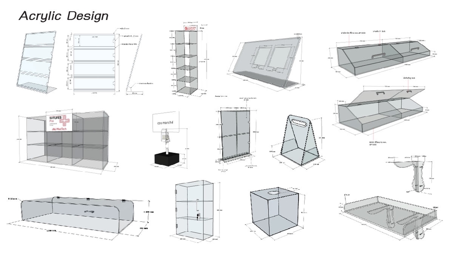 บริการออกแบบอะคริลิครูปแบบต่างๆ (Acrylic Trophy Award/Stand/standee /Die-Cut/Tray)