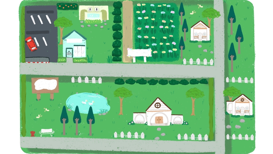 รับวาดภาพแผนที่น่ารัก