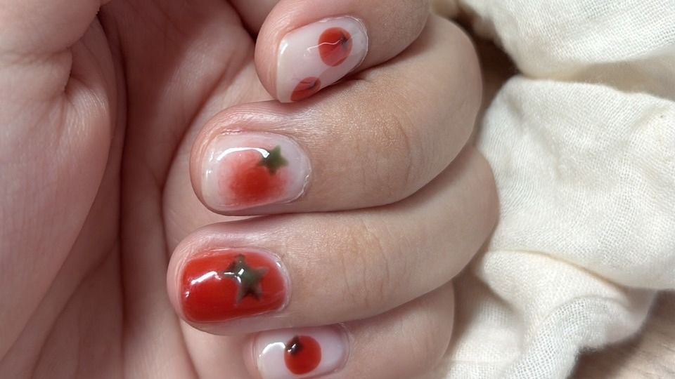 เพ้นลายน่ารัก ผลไม้