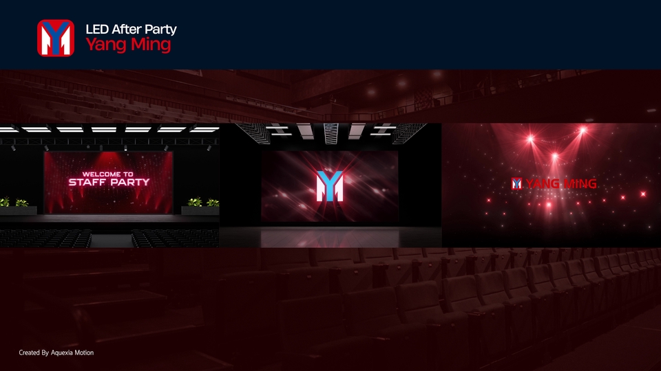 รับทำ motion graphics เปิดงาน Yang Ming LED After Party สร้างสรรค์กราฟิกเคลื่อนไหว วิดีโออีเวนท์