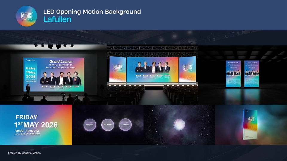 รับทำ motion graphics สำหรับงานเปิดตัวสินค้า งานแต่ง โชว์รูม สื่อประชาสัมพันธ์หลากหลายรูปแบบ
