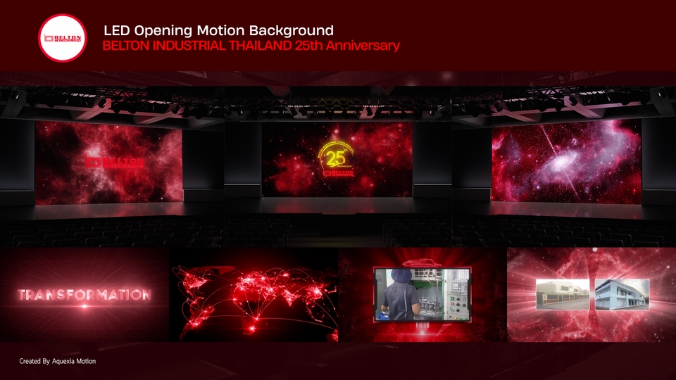 รับทำ motion graphics เปิดตัวงาน Belton Industrial Thailand ครบรอบ 25 ปี โชว์เอฟเฟกต์ภาพสวยงาม