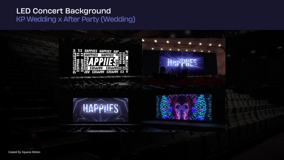 รับทำ motion graphics จอ LED คอนเสิร์ต แต่งงาน After Party พร้อมแสงสีเสียง วิดีโอกราฟิก เคลื่อนไหว