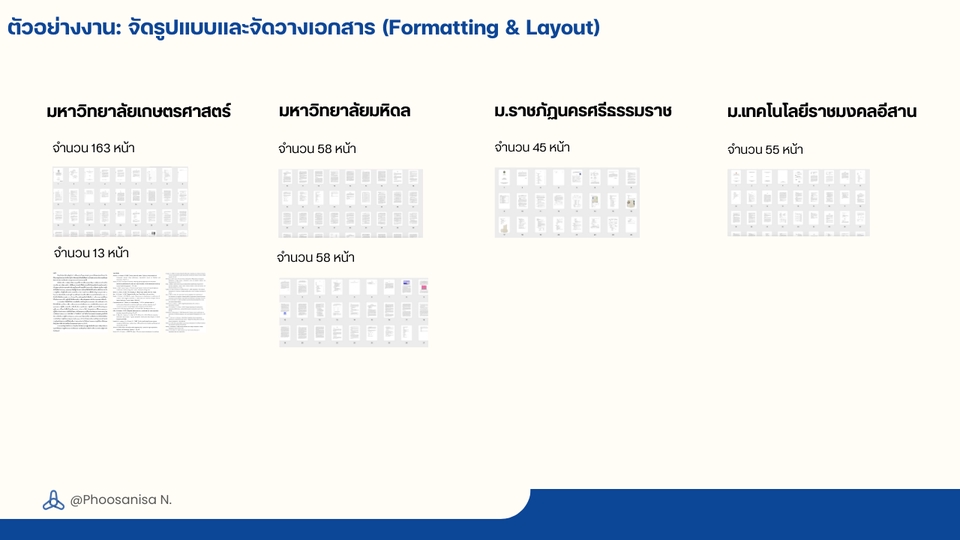 รับจัดรูปเล่มวิทยานิพนธ์ งานวิจัย รายงาน ด่วน