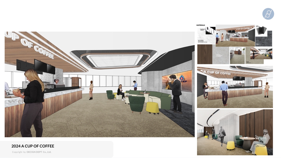 ออกแบบร้านกาแฟสวยหรู ตกแต่งภายในทันสมัย