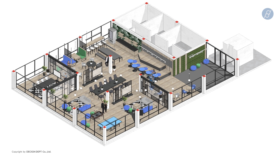 รับออกแบบตกแต่งภายในสำนักงาน ออกแบบออฟฟิศทันสมัย