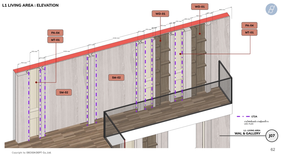 ออกแบบตกแต่งภายในบ้านและแกลอรี่ชั้นลอย