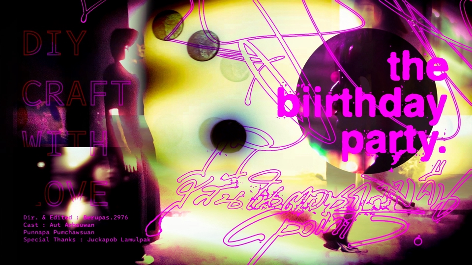 ออกแบบโปสเตอร์งานปาร์ตี้วันเกิด  DIY  งานคราฟต์ด้วยใจ
