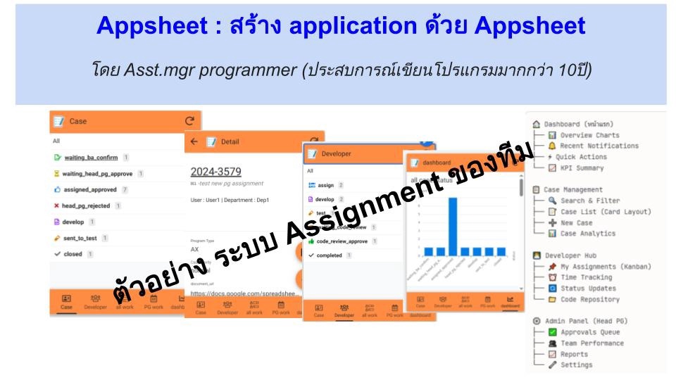 Appsheet : สร้าง application ด้วย Appsheet