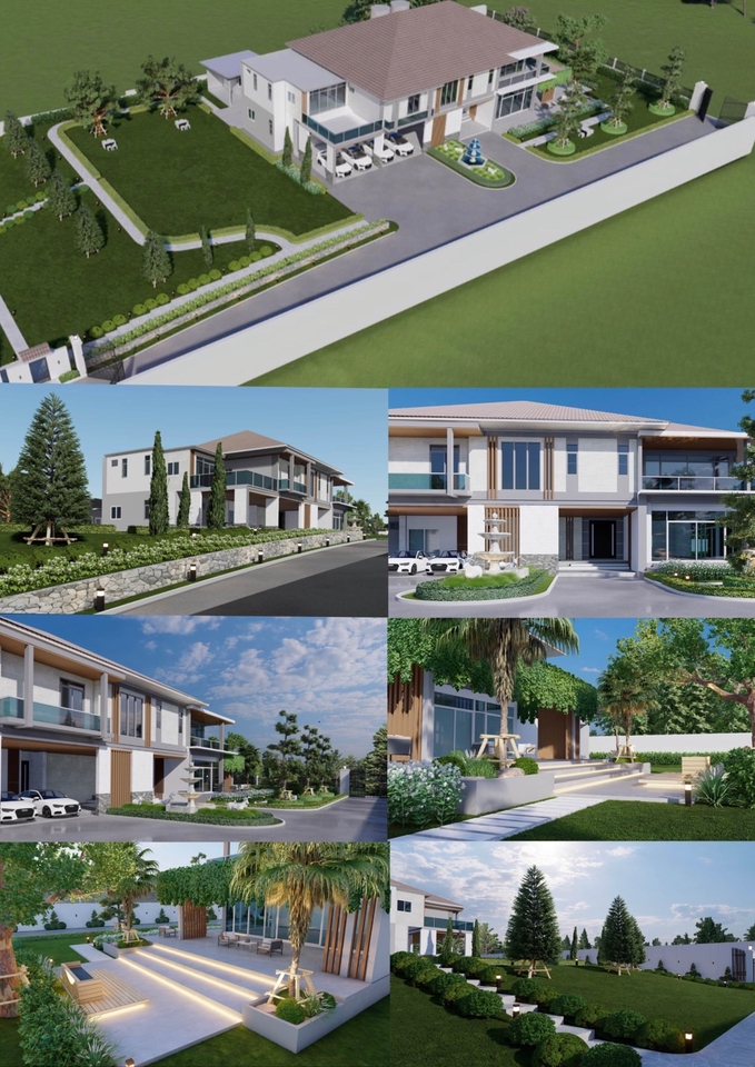 รับออกแบบภูมิทัศน์สวยงาม บ้านหรู สวนสวย จัดสวนทุกสไตล์