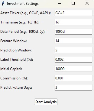 ตัวอย่างผลงาน : โปรแกรมช่วยการตัดสินใจการลงทุน