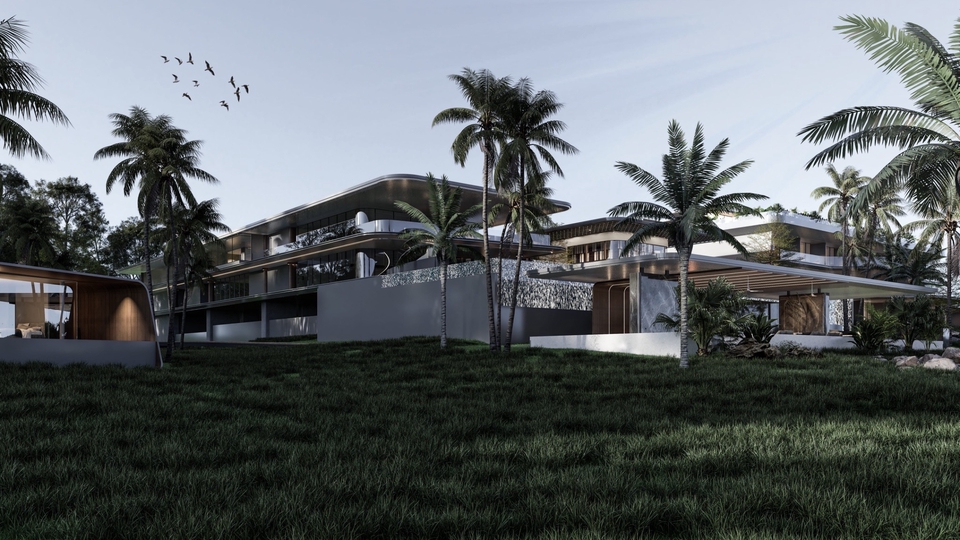 รับออกแบบบ้านหรู ออกแบบตกแต่งภายในสไตล์โมเดิร์น