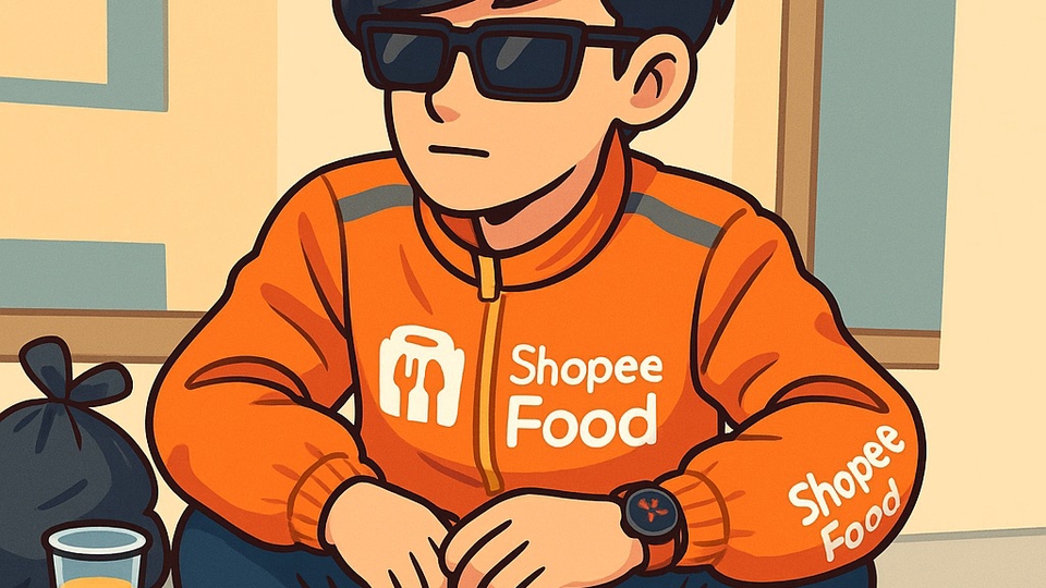 รับออกแบบโลโก้ Shopee Food สไตล์การ์ตูน น่ารัก