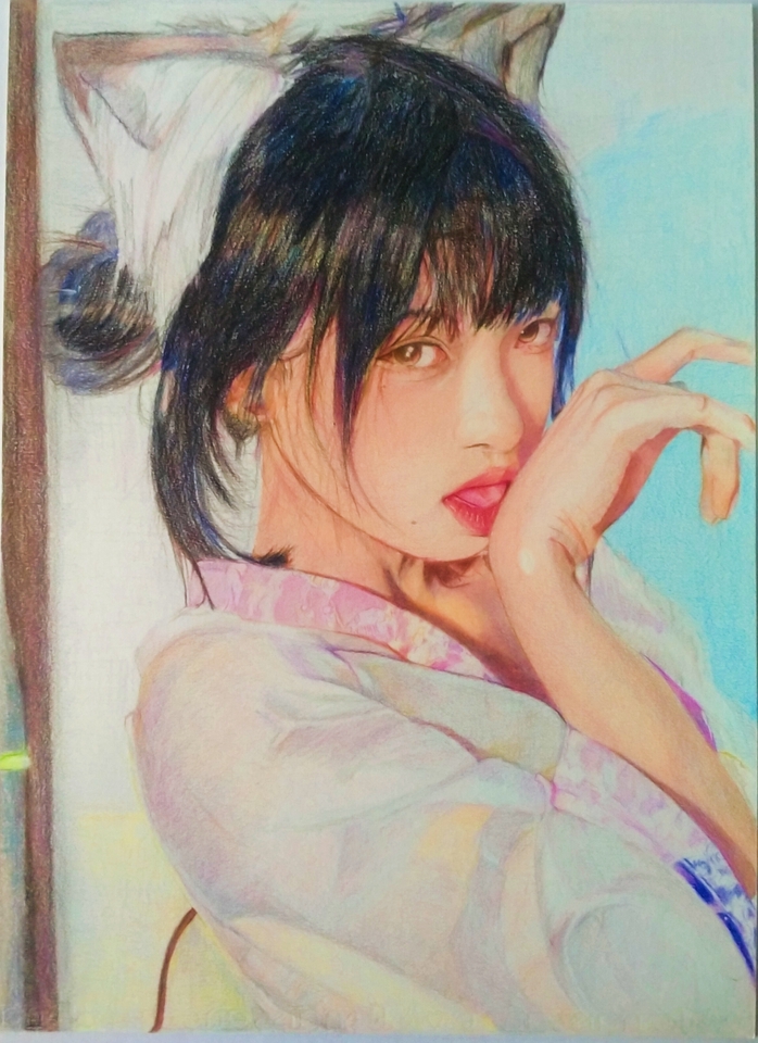 รับวาดรูปการ์ตูนอนิเมะหญิงสวย สไตล์ญี่ปุ่น สีน้ำสวยงาม
