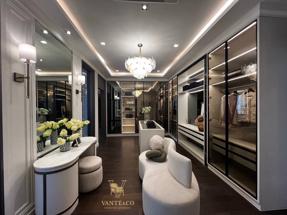 รับออกแบบตกแต่งภายในบ้านหรู พร้อมห้องแต่งตัวสวยงาม