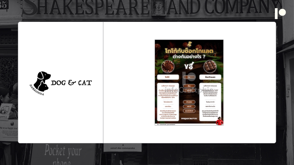 รับออกแบบโลโก้ Dog & Cat สไตล์มินิมอล