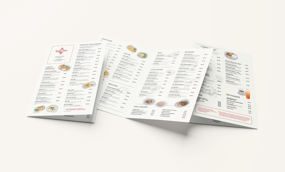 รับวาดรูป เมนูอาหารพร้อมภาพประกอบสวยงาม วาดภาพประกอบเมนูร้านอาหารต่างๆ