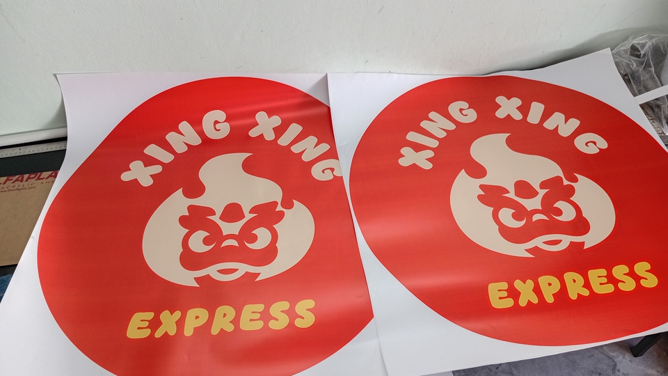 สติ๊กเกอร์ PVC ปริ๊นตามสั่ง โลโก้