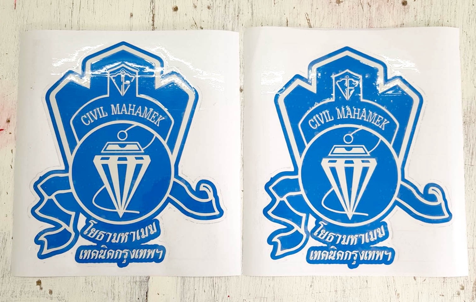 ออกแบบสติ๊กเกอร์ - สติ๊กเกอร์ Di-cut สั่งตัดตามแบบที่ต้องการ // ตัดตามแบบ Draft ต่างๆ ทุกแบบ ทุกขนาด - 12