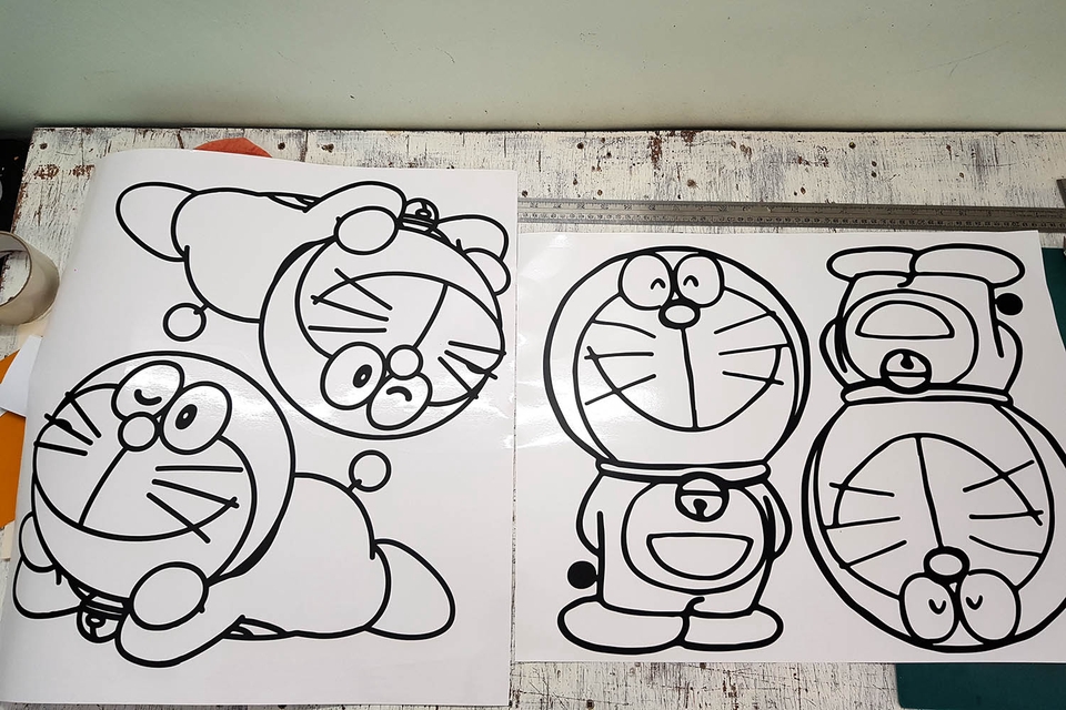 ออกแบบสติ๊กเกอร์ - สติ๊กเกอร์ Di-cut สั่งตัดตามแบบที่ต้องการ // ตัดตามแบบ Draft ต่างๆ ทุกแบบ ทุกขนาด - 25