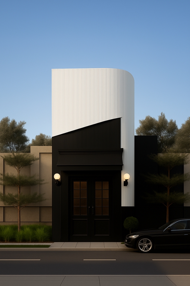 ออกแบบตกแต่งภายในและภายนอก - รับตกแต่งอาคารภายนอก งาน Facade พร้อมแบบยื่นผลิตติดตั้ง มีทีมงานติดตั้ง - 2