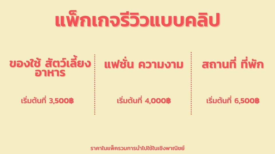 เน็ตไอดอลและบล็อกเกอร์รีวิว - รับรีวิวสินค้า - 3