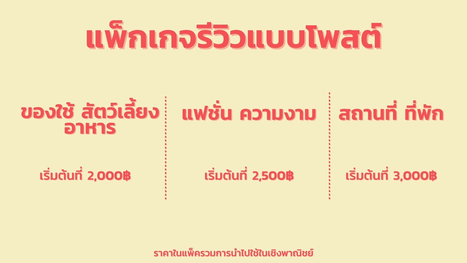 เน็ตไอดอลและบล็อกเกอร์รีวิว - รับรีวิวสินค้า - 2