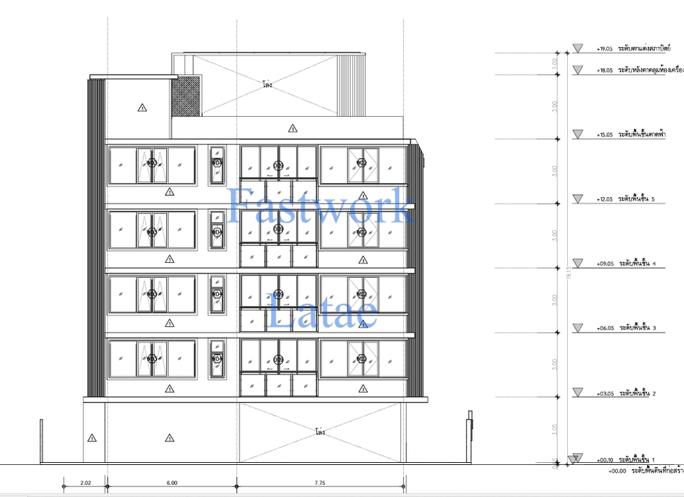 รับเขียนแบบบ้าน2ชั้นพร้อมBOQ ออกแบบโครงสร้างบ้าน