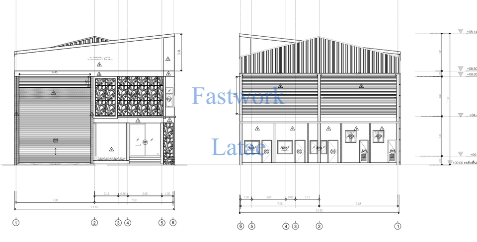 รับเขียนแบบบ้านสองชั้น แบบบ้านพร้อมBOQ ออกแบบโครงสร้างบ้าน