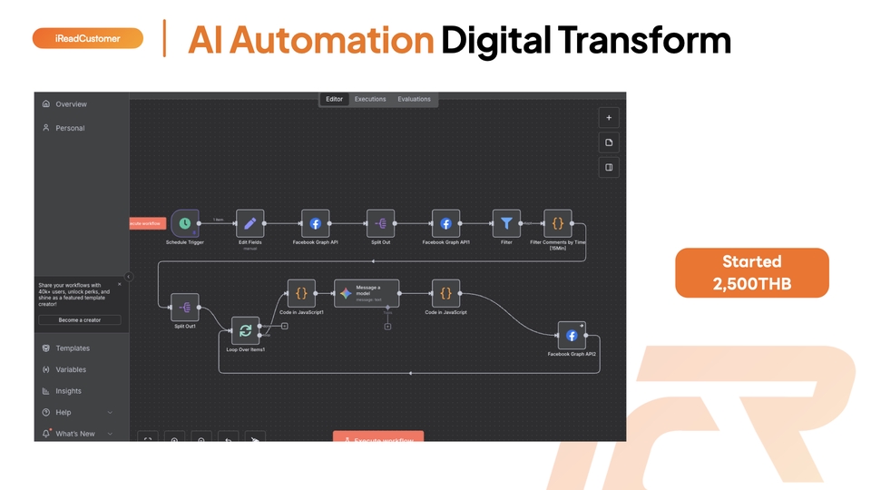 รับทำ AI Automation - สร้าง AI Automation, AI Workflow, ทำ Digital Transform, รับพัฒนา AI, Prompt AI, N8N - 3