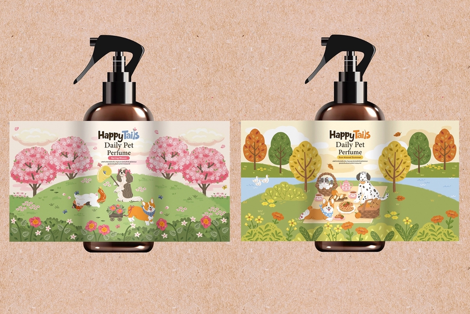 วาดภาพประกอบสำหรับสื่อสิ่งพิมพ์, Packaging, Presentation, ลายผ้า, อาหาร, เครื่องดื่ม เป็นต้น