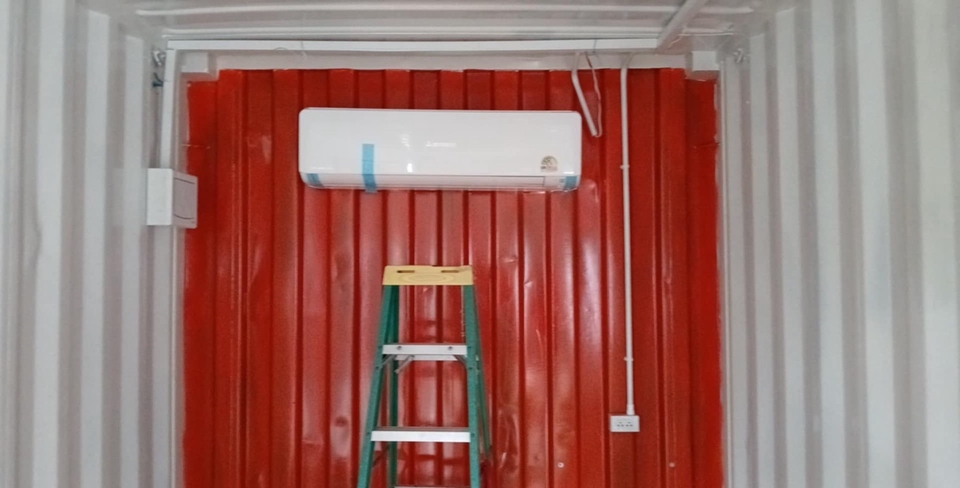 ผู้รับเหมาก่อสร้างติดตั้งแอร์ในโกดัง