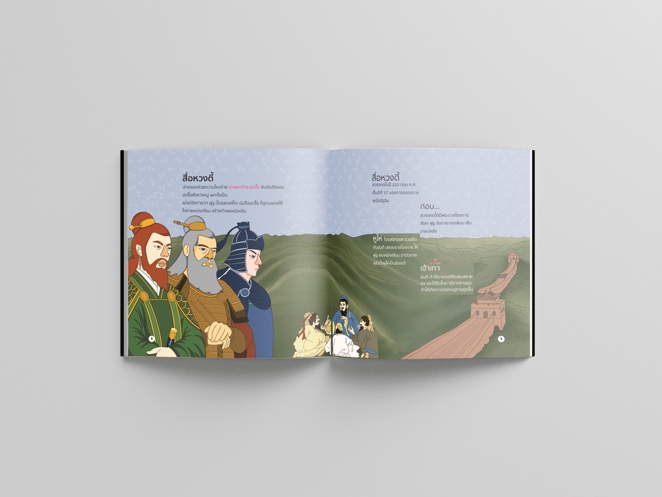 ออกแบบหนังสือภาพเล่มเล็กน่ารัก สไตล์จีนโบราณ ออกแบบสื่อสิ่งพิมพ์