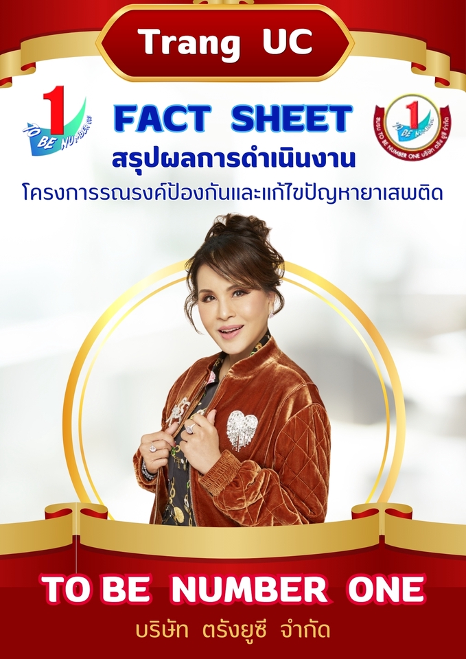 รับทำ infographic ราคาถูก สรุปผลงานโครงการป้องกันยาเสพติด