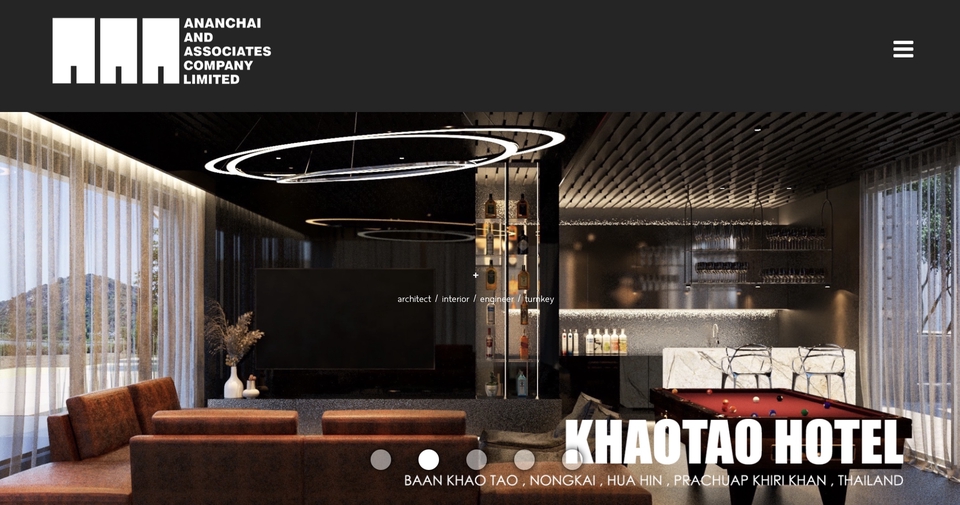 ออกแบบโรงแรมหรู KhaoTao Hotel  ตกแต่งภายในสวยงาม