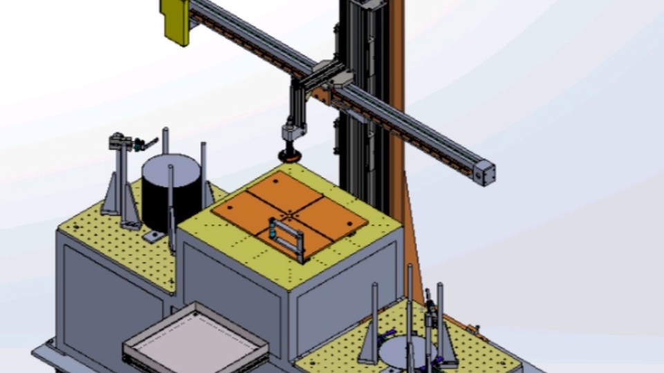 Auto stacker machine เครื่องป้อนชิ้นงานอัตโนมัติ