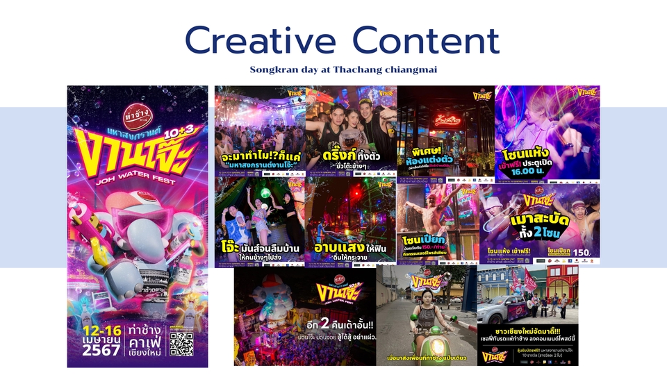 รับทำคอนเทนต์มาร์เก็ตติ้งสงกรานต์ เชียงใหม่ สร้างคอนเทนต์ โปรโมทงานเทศกาล