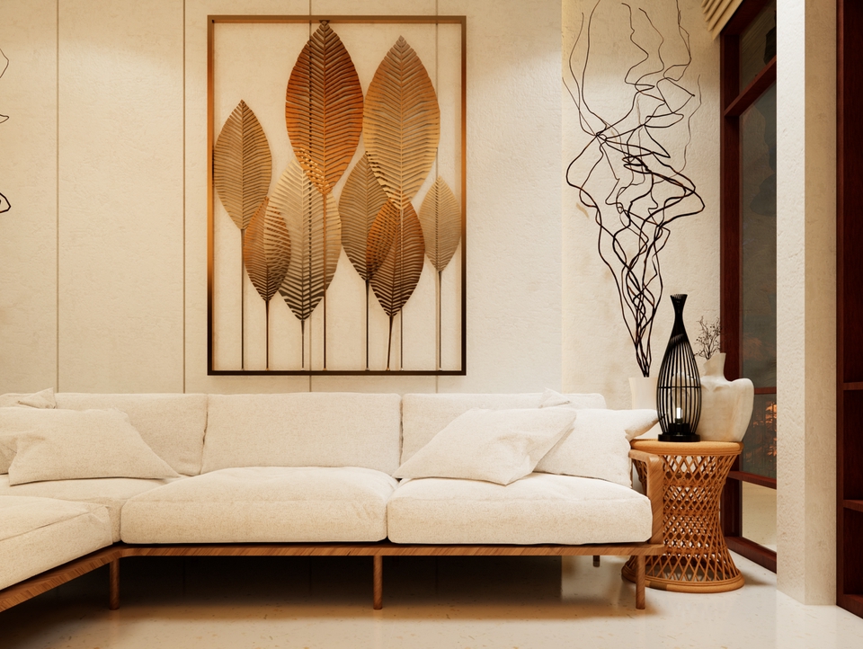 รับออกแบบตกแต่งภายในบ้านสไตล์โมเดิร์น ห้องนั่งเล่นสวยหรู