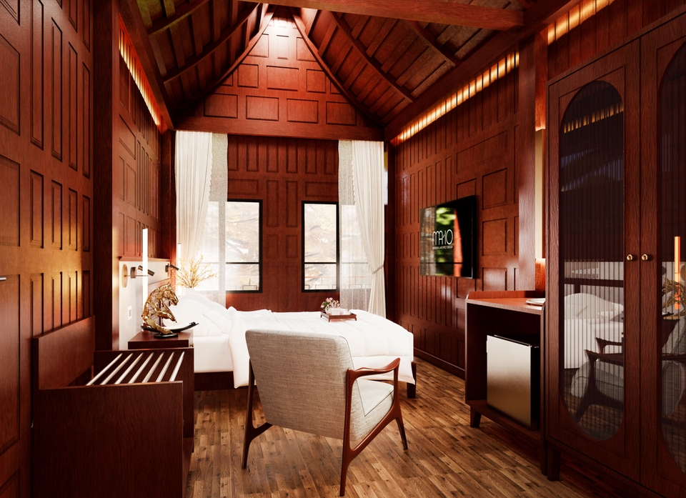 รับออกแบบตกแต่งภายในบ้านสไตล์ไทยโมเดิร์น