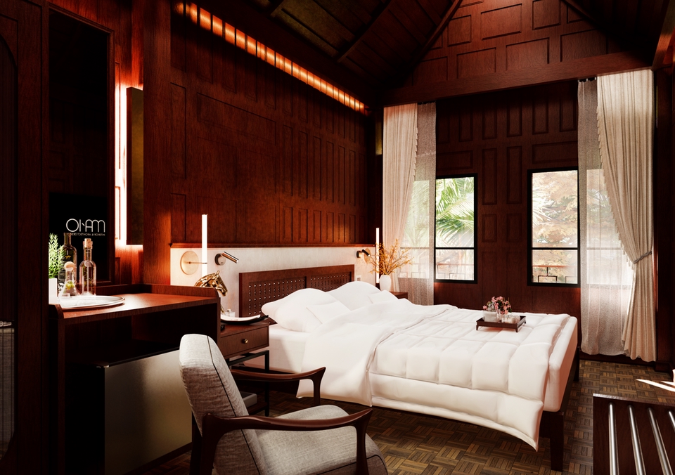 รับออกแบบตกแต่งภายในบ้านสไตล์โมเดิร์นหรูหรา