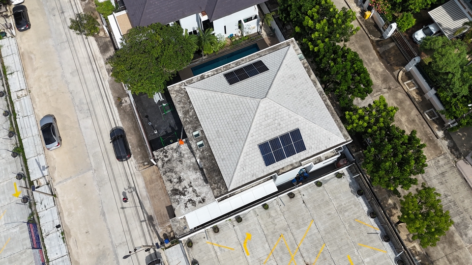 งาน Solar สำหรับบ้านพักอาศัย 5KW
ประหยัดค่าไฟเฉลี่ย 3,000 -5,000 บาทต่อเดือน