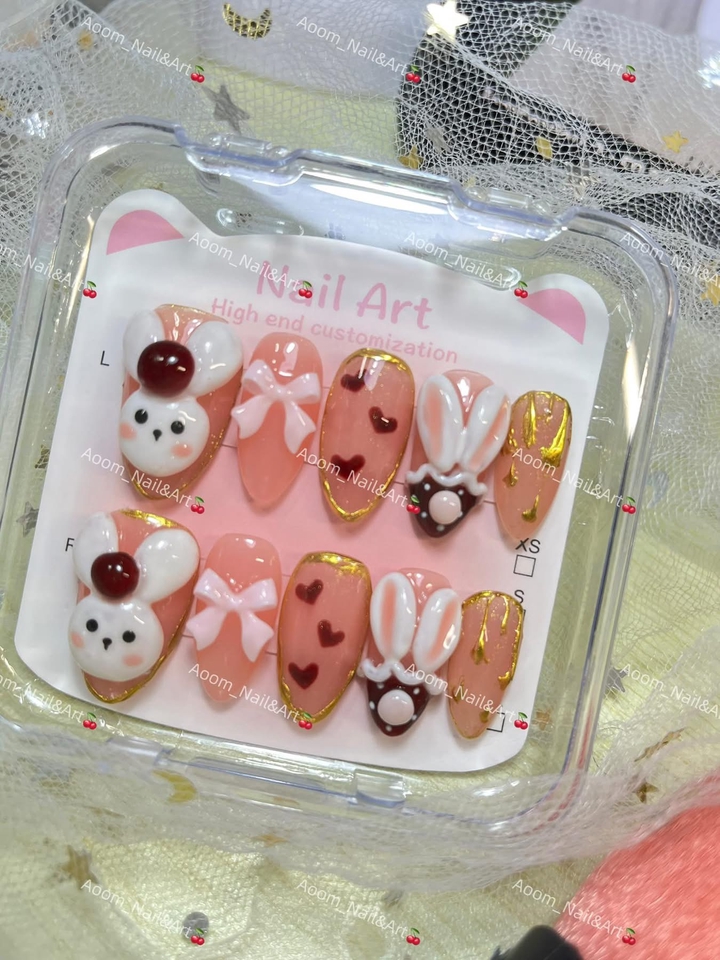 บริการทำเล็บที่บ้าน ออกแบบลายน่ารัก โทนสีพาสเทล