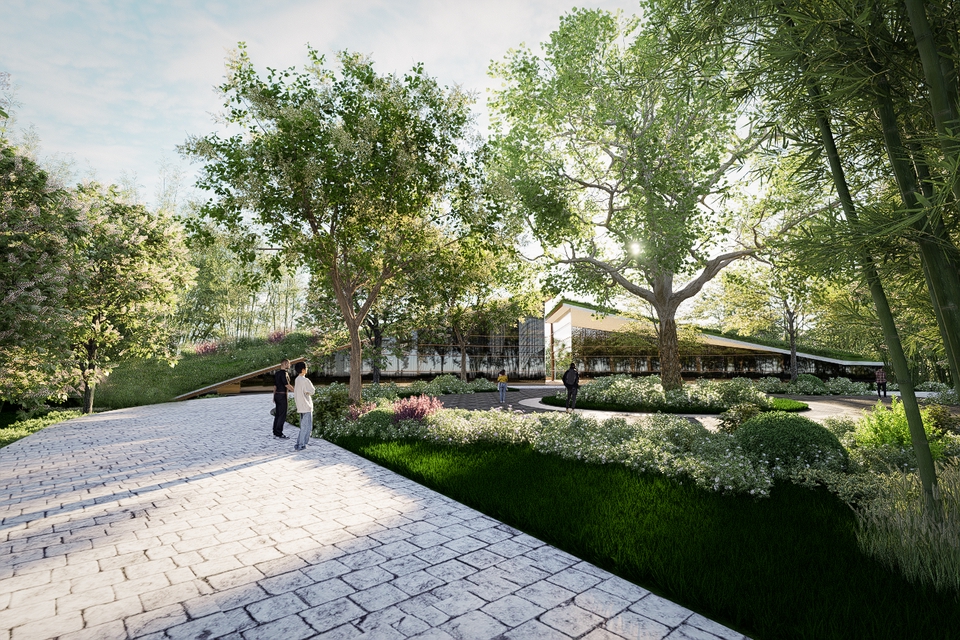 3D Perspective - รับขึ้นโมเดล 3D + Render Perspective ภายนอกอาคาร - 7