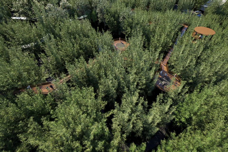 3D Perspective - รับขึ้นโมเดล 3D + Render Perspective ภายนอกอาคาร - 3