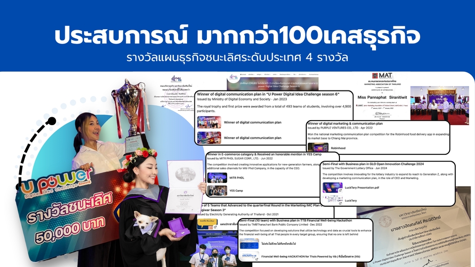 ที่ปรึกษาด้านการตลาดออนไลน์ รับวางแผนการตลาด ชนะรางวัล