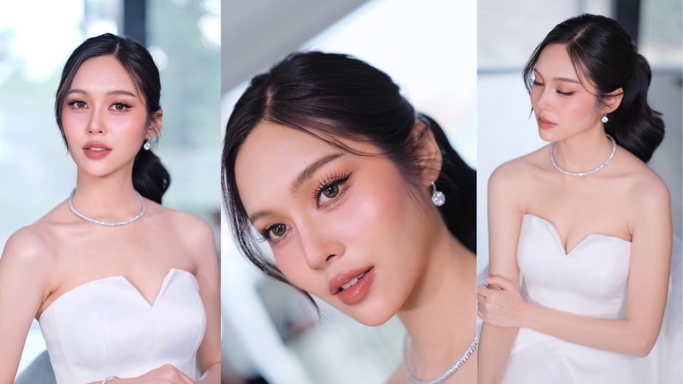ช่างแต่งหน้าเจ้าสาว แต่งหน้าเจ้าสาวสวยใสสไตล์เกาหลี รับแต่งหน้า ทำผมเจ้าสาว